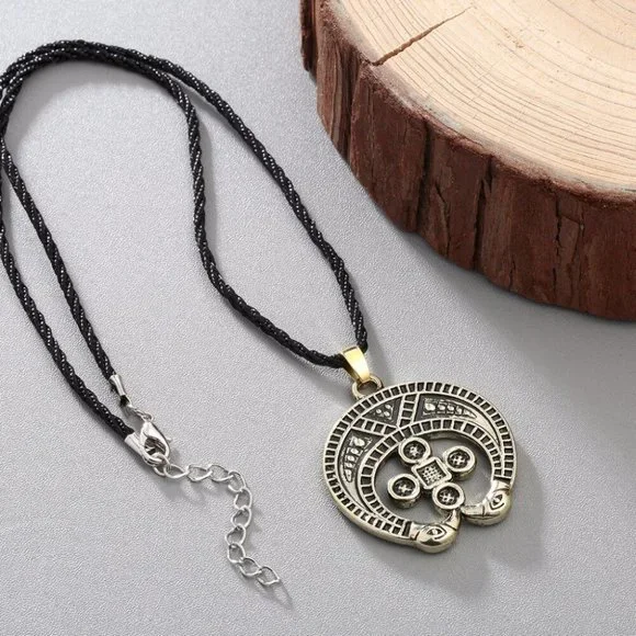 Viking Necklace Talisman Retro Odin Rune Symbol Antique Slavic Nordic Amulet - Picture 5 of 5